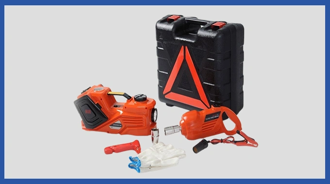 Electric Scissor Jack With Impact Wrench