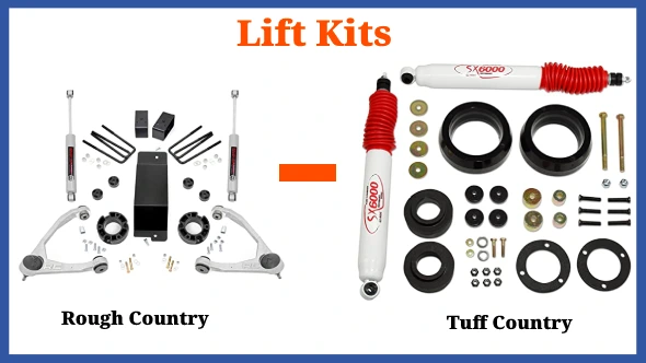 Here are the Differences between Rough Country Vs Tuff Country Lift Kits